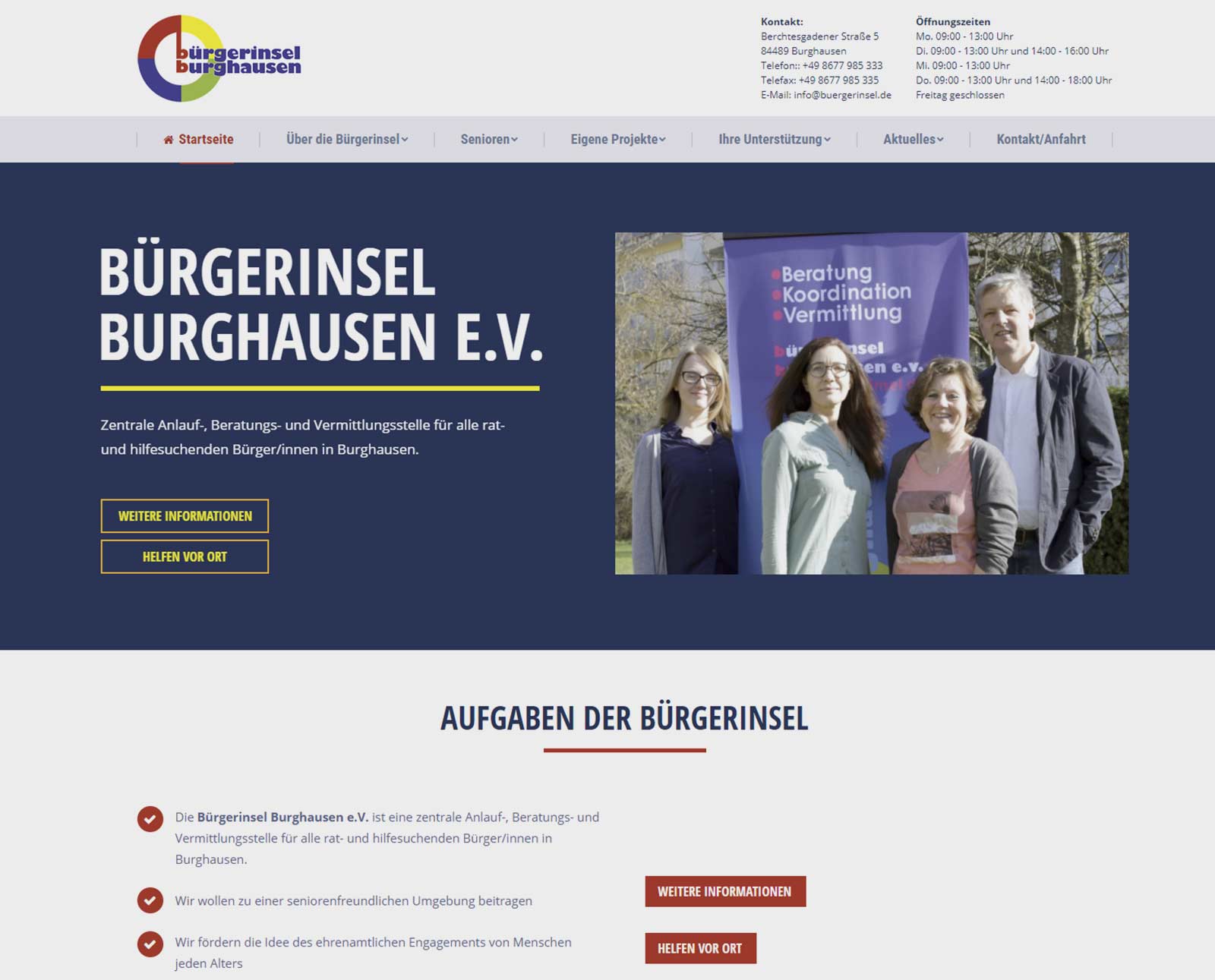 Neue Webseite Bürgerinsel Neue Webseite Bürgerinsel