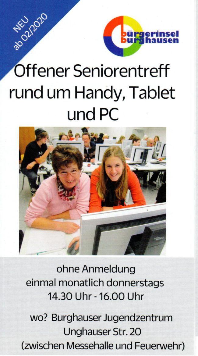 Titelbild Offener Seniorentreff Handy